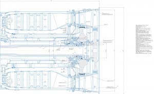 Сборочный чертеж турбины авиационного двигателя Р11-Ф300