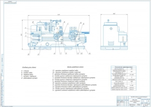 1.	Чертеж общего вида токарно-револьверного станка 1П365, А1