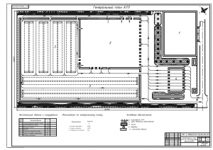 1.	Чертеж генерального плана АТП на 550 автомобилей