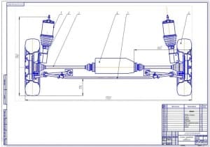 1.	Схема передней подвески легкового автомобиля Лада-2171 Приора (формат А1)