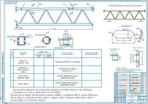 1.	Ремонтный чертеж секции балочной стрелы башенного крана КБ-401П (на формате А1)