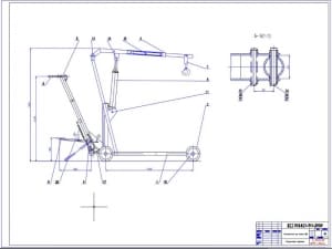 1.	Сборочный чертеж кантователя-манипулятора для замены, подъема, демонтажа и монтажа ДВС на формате А1