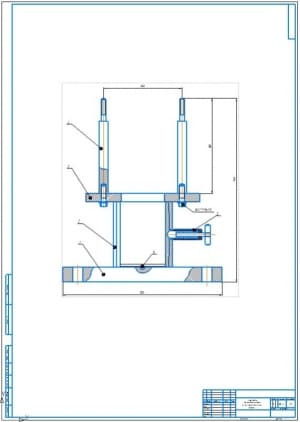 1.	Сборочный чертеж устройства для разборки-сборки регуляторов топливных насосов УТН-5 МТЗ-80 А1 