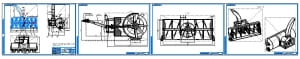 1.	Сборочные чертежи снегоуборочного ротора 4хА1 в масштабе 1:10 