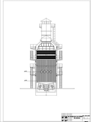 Комплект чертежей общего вида теплофикационного прямоточного водогрейного котла модели ПТВМ-100 выполнен на форматах А1