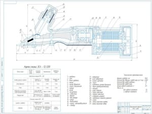Конструктивный чертеж стригальной машинки типа МСУ-200, А1