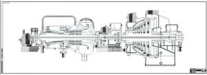 Конструкторский чертеж паровой двухцилиндровой турбины модели К-80-7,0, A1x4