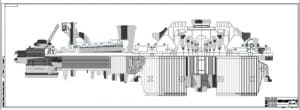 Рабочий чертеж турбины конденсационного типа К-100-90, А2х4