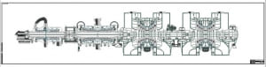 Чертеж паротурбинной установки типа К-500-240, А1х6