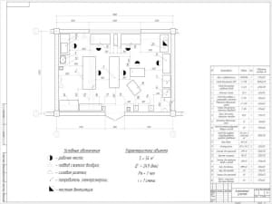 Проектный чертеж агрегатного участка, А1