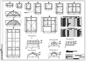 Сводные спецификации дверей, окон, витражей и балконных блоков
