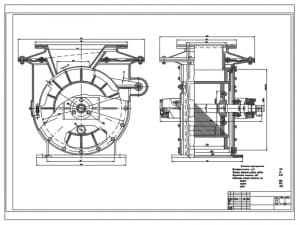 Чертеж конструкции маятниковой мельницы типа СМ-593А