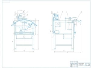 Сборочный чертеж конструкции стенда для разборки и сборки рессор автомобилей