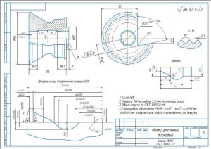 1.	Рабочий чертеж дискового фасонного резца А3