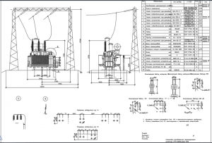 Чертеж установки управляемого шунтирующего реактора РТУ-63000/220-УХЛ1