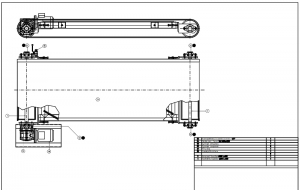 Сборочный чертеж ленточного транспортера, А1