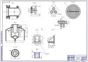 2.	Сборочные чертежи выносных элементов конструкции (формат А1)