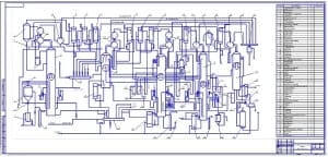 2.	Технологическая схема производства этилового спирта (формат А2х3)