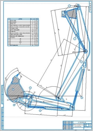 2.	Сборочный чертеж рабочего оборудования экскаватора – обратной лопаты (А1)