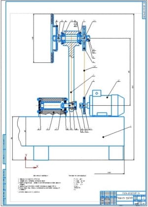 2.	Сборочный чертеж механизма привода (А1) 