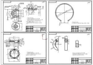 2.	Рабочие чертежи деталей рулевого механизма А1