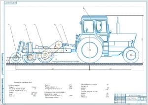 2.	Чертеж устройства для очистки от наледи и спрессованного снега на базе трактора МТЗ-82 А1 