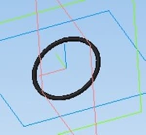 23.	Кольцо деталь в 3D-моделировании
