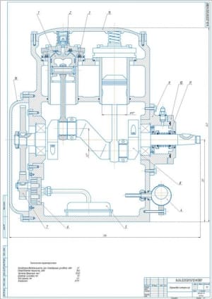 2.	Сборочный чертеж поршневого компрессора А1