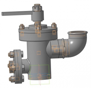 3.	3D сборочный чертеж цилиндра воздушного Разработаны 3D-чертежи конструкции