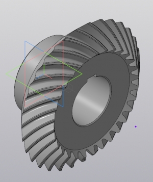 3D-модель конического колеса