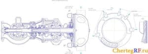  Чертеж трубонасосного агрегата ЖРД с выносными разрезами (формат А1)