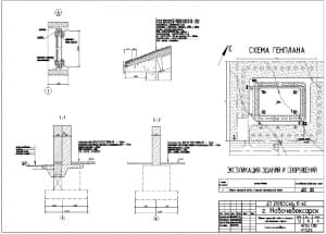 4.	Схема генплана, изображение отдельных узлов строения с экспликацией зданий и сооружений