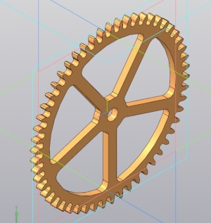 Часовое колесов в 3D-моделировании