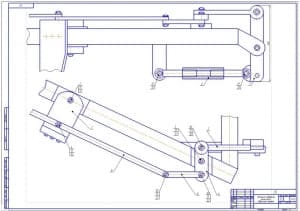 4.	Сборочный чертеж механизма поворота рамы плуга (формат А1)