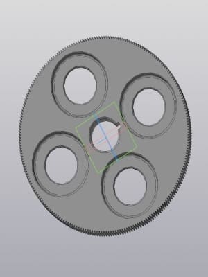 5.	3D модель малого зубчатого колеса