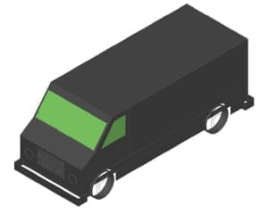 5.	Чертеж вида общего автомобиля грузового в 3D формате