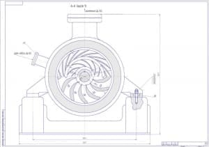 6.	Чертеж СБ центробежного компрессора с техническими размерами (формат А1)