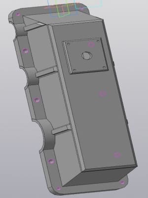 8.	3D модель крышки редуктора