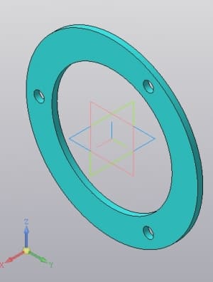 9.	3D модель диска нажимного