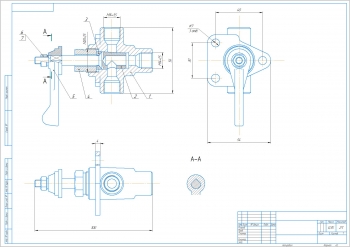 1.	Сборочный чертеж гидроаппарата кранового, А2
