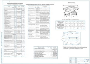 Чертеж карты обслуживания тормозной системы Ford Focus 3