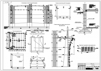 Чертеж и расчет фундамента под промышленное здание