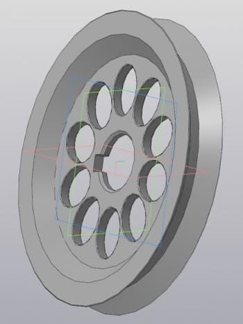 11.	3D модель колеса