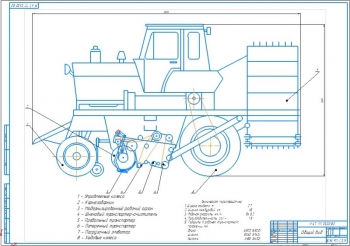 Конструктивная разработка корнеуборочной машины на базе трактора МТЗ-80/82