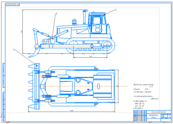 Проектирование корчевателя МП-125 на базе гусеничного трактора Т-170