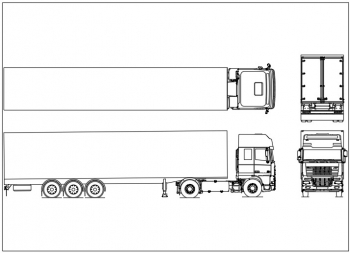 Полуприцеп с грузовиком DAF XF 95