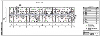 План 13-го этажа, план расположения оборудования, кабельные трассы