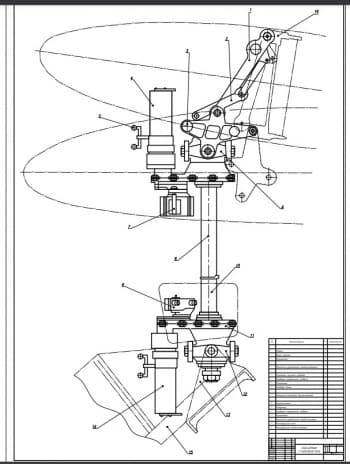 Подъемник стабилизатора самолета Ил-76МД