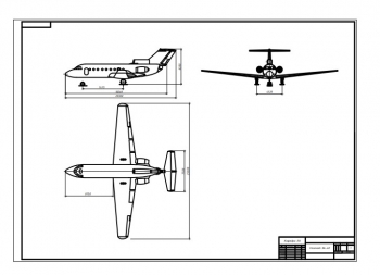 Устройство турбореактивного самолета типа Як-40
