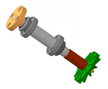 17.	3D-проекция конструкции ротора вихревого насоса